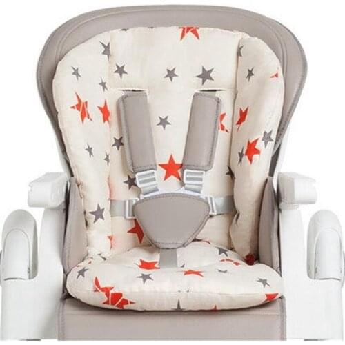 Cute Star Pattern Universal Baby Stroller High Chair Seat Cushion Cotton Mat Cart Mattress Mat Feeding Chair Pad Cover Protector