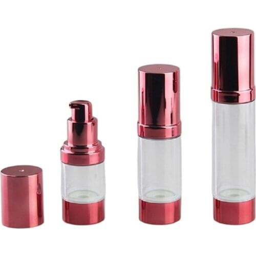 30ML wine red plastic airless pump bottle lotion/emulsion/serum/liquid foundation/whitening essence skin care cosmetic packing