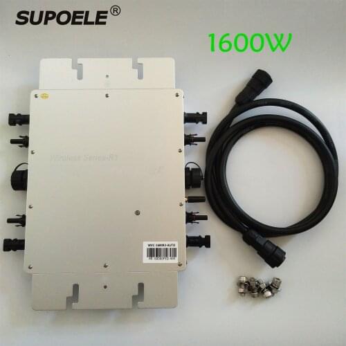 Waterproof MPPT PV Solar Grid Tie Micro Inverter Microinverter 1600W For On Grid Solar Power System