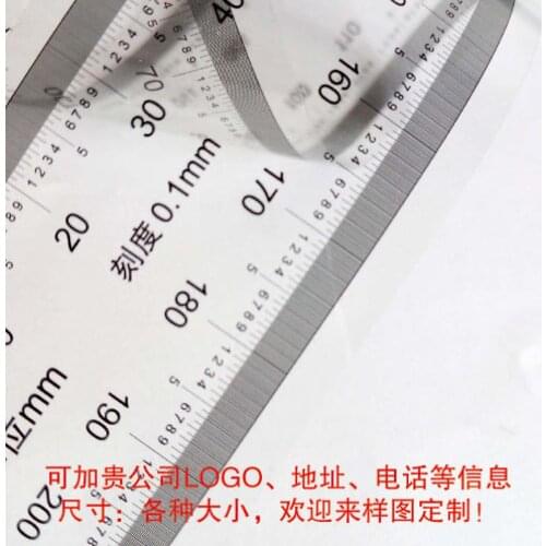 High-precision Transparent Film Ruler Soft Ruler Transparent Ruler Scale on Both Sides, Length Can Be Customized, Bendable