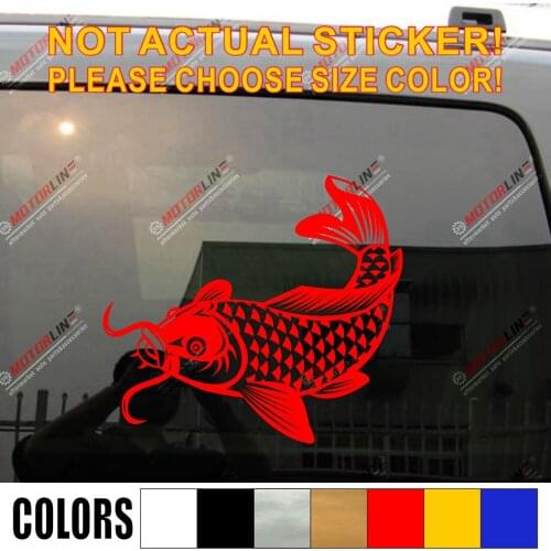 Koi Fish Japan Japanese JDM Decal Sticker Car Vinyl pick size color no bkgrd