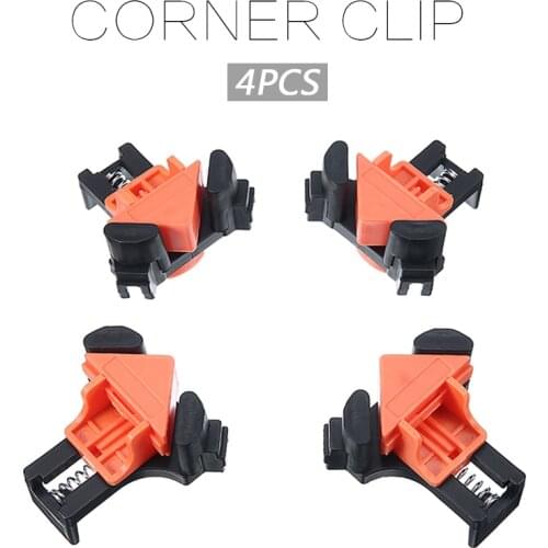4pcs 90 Degree Right Angle Clamp ABS Corner Clips Wood Frame Cabinet Corner Fixing Clips Clamp Holder Woodworking Hand Tools