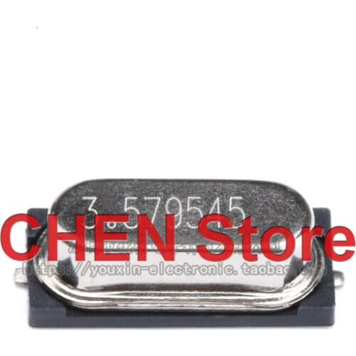 10pcs SMD 49SMD type 3.579545MHz passive crystal 20PF 20PPM 3.579M