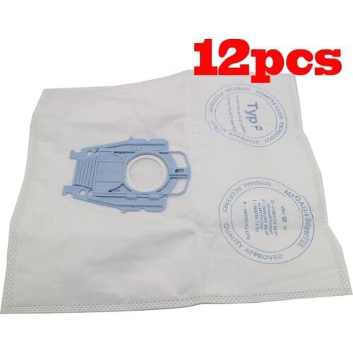12pcs good quality Vacuum Cleaner Microfleece Type P Filter Dust Bag for Bosch Hoover Hygienic professional BSG80000 468264