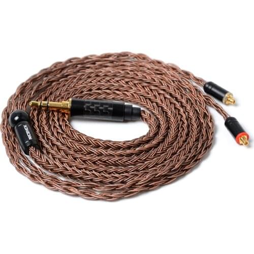 NiceHCK 16 Core High Purity Copper Cable 3.5/2.5/4.4mm MMCX/2Pin Cable For TFZ ZSX ZS10 C12 C16 V90 BA5 NX7 PRO/DB3/F3/M6 BL-03