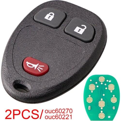 2pcs 315Mhz Remote Car Key Fob OUC60270 OUC60221 Keyless Entry for Chevy Silverado Traverse Equinox Avalanche Saturn Outlook Vue