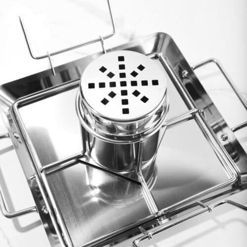 8 Inch Chicken Beer Can Dish Grilled Chicken Roaster Rack Stainless Steel Vegetable Barbecue Pan For BBQ Camping Accessories