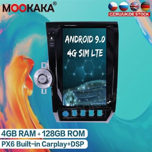 Android 9.0 4G+128GB Car Radio GPS Navigation For Toyota Tundra 2007 - 2013 Tesla Style Auto Stereo Multimedia Player Head Unit