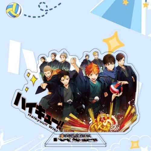 Anime Haikyuu Hinata Kageyama Tsukishima KarasunoAcrylic Stand Figure Desk Decor Model Toy Cosplay Doll