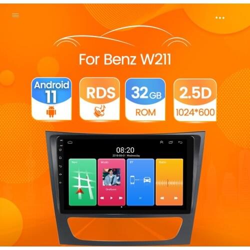 Car Stereo Multimedia Player GPS Navigation for Mercedes-Benz W211 W463 W219 W209 2004-2011 ANdroid 11 Audio Head Unit no DVD