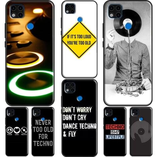 Love Techno Music Quotes For Redmi Note 9 8 Pro Case For Redmi Note 7 8T 9S Coque For Redmi 9 A 9C K30 Ultra