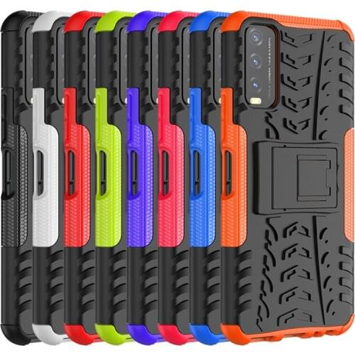 For Vivo Y20 Case Cover for Vivo Y20 Y20s Y20i Y20A Y11s Y12s Cover Phone Shell Capa Funda Heavy Duty Hard Rubber Silicone Armor