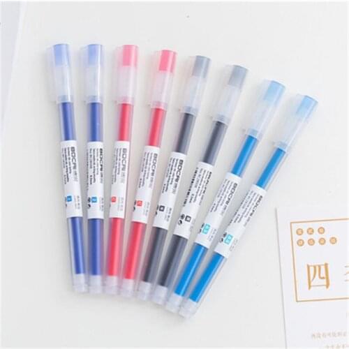 DL Japanese simple translucent bulk neutral pen pen stationery office office test supplies