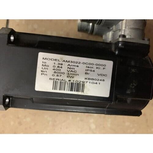 AM3022-0C00-0000 servo motor , used one , 85% appearance new , test goods , free shipping