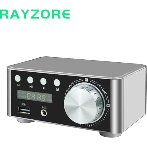 HIFI Bluetooth 5.0 Amplifier Audio Digital Power Board Tpa3116 50 WX2 Stereo AMP Amplificador USB TF Subwoofer Board Amplifier