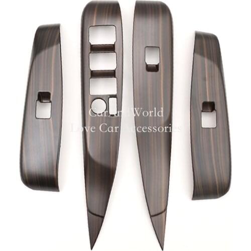 Auto Door Window Glass Lift Switch Button Inside Door Handle Frame Trims Cover For Toyota Camry 2018-2021 Car Accessories