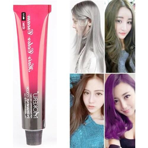 Mokeru Organic Natural Purple Blue Low Ammonia Permanent HairDying Unisex Professional Hair Color Cream Paint For HairDye