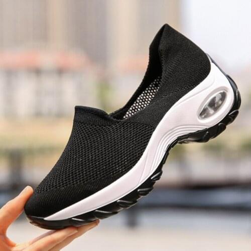 Sneakers Woman Sports Breathable Mesh Womens Running Shoes Walking Womens Summer Footwear Red Shoes Sport Women Big Size 42 BY