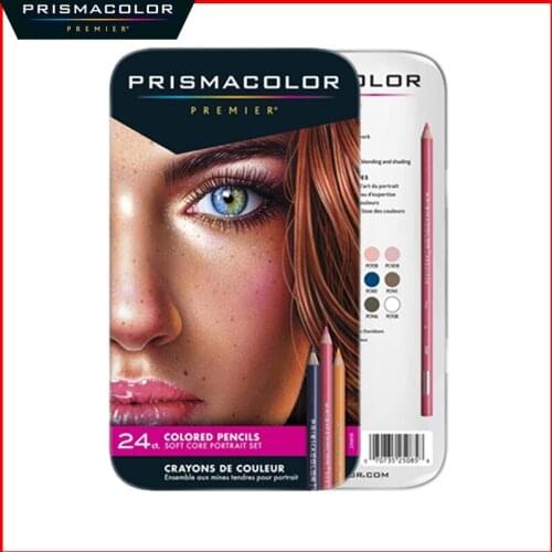 24count Sanford Prismacolor oil pencil skin color portrait Sanford drawing pencil oily drawing pencil soft big core pencil