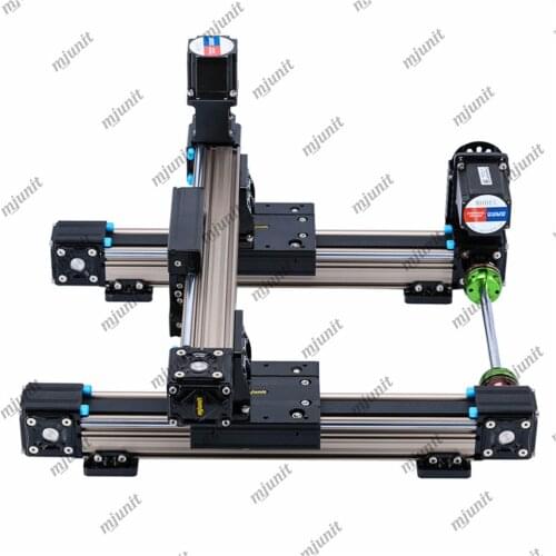 Mjunit gantry XY axis toothed belt linear guide slide module actuator for automatic painting machine spraying manipulator