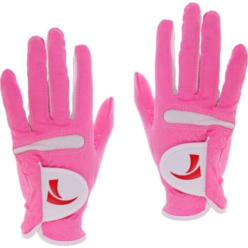 Non-slip Breathable Womens Golf Gloves Pink - S / M / L / XL