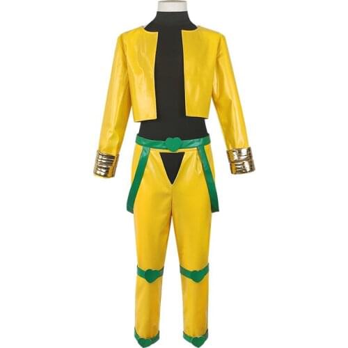 JoJos Bizarre Adventure movie Dio Brando Cosplay Costume yellow Patent Leather Version