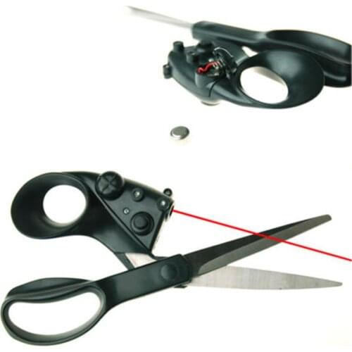 Laser Guided Fabric Scissors Trimmer Sewing Cut Straight Fast Paper Craft For home Crafts Wrapping Gifts Fabric Sewing Cut