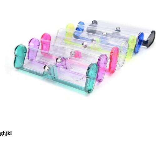 Eyewear Case PVC Glasses Box Transparent Reading Glasses Case Plastic Eyeglass Case For Myopic Lens Multicolour