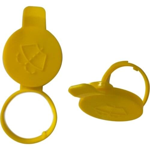 Car Windshield Washer Bottle Yellow Nozzle Cap Cover/ Reservoir Cap Lid for Saab 090E