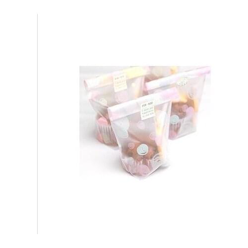 Free Shipping cheap cookie biscuit plastic bags, colorful circles circle transparent cake cookies pastry packaging bag for party
