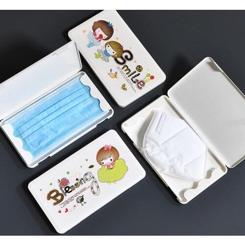 Portable funda mascarilla Face Mask Storage Box Dustproof guarda mascarilla Organizer mask holder caja mascarillas guardar