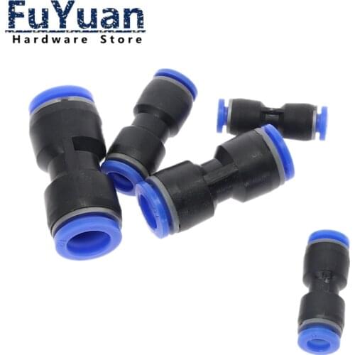 PU" 4 6 8 10 12 14 16 MM OD Hose Pipe Straight Push in Fitting Pneumatic Push to Connect Air Quick Fitting
