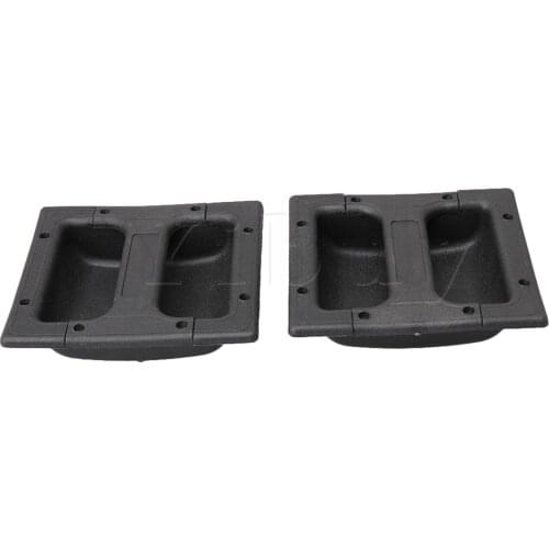 Yibuy 2PCS Black Plastic Recessed Handle for Guitar