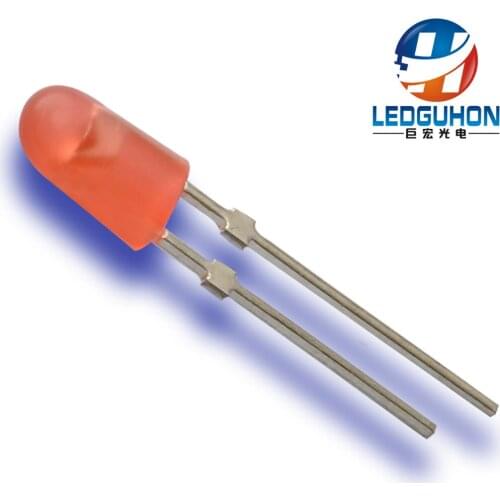 Through hole dip led 3mm red oval led diode