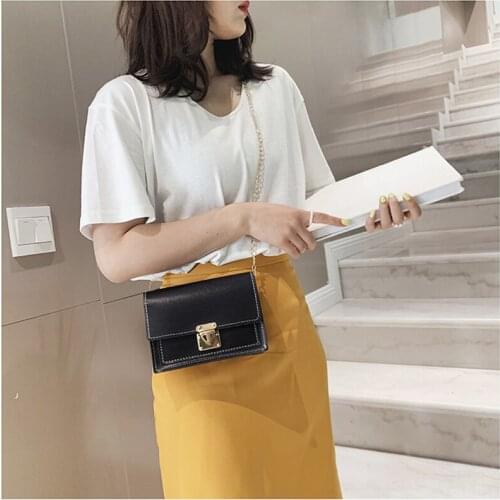 New Ladies Messenger Bag Simple Fashion Women Shoulder Bag High Quality Chain Shoulder Small Square Bag For Ladies
