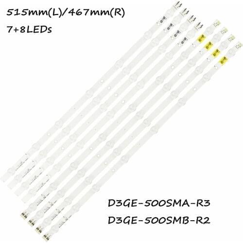 New 8pcs/Kit LED strip for SAMSUNG 50 TV UN50H5303 UN50EH5000 DF500BGA B1 BN96 28770A BN96 35206A D3GE 500SMA R3 LM41 00001Q