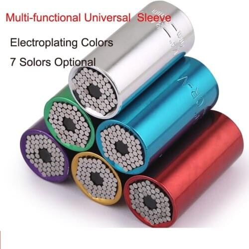 Universal Wrench Torque Head Set Socket Sleeve Ratchet 3/8 Bushing Spanner Magic Grip Tool Multifunction Socket Wrench