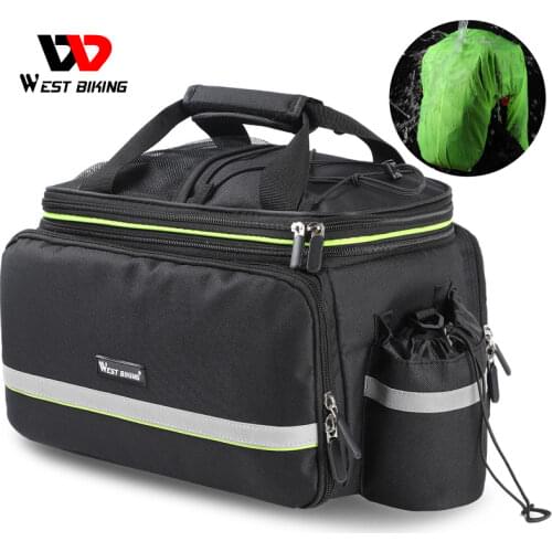 WEST BIKING Bicycle Bags Large Capacity Waterproof Cycling Bag Mountain Bike Saddle Rack Trunk Bags Luggage Carrier Bike Bag