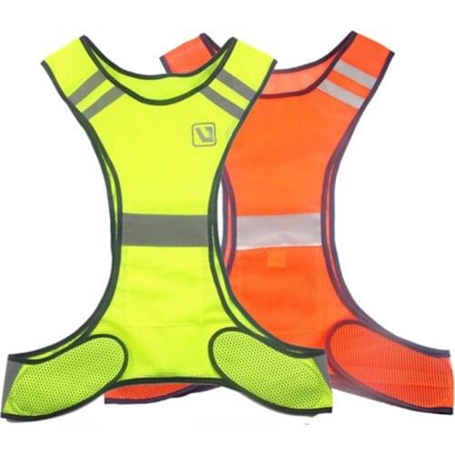 Safety Reflective Vest Outdoor High Visibility Night Cycling Riding Running Reflective Vest Unisex Sports Vest For Jogging