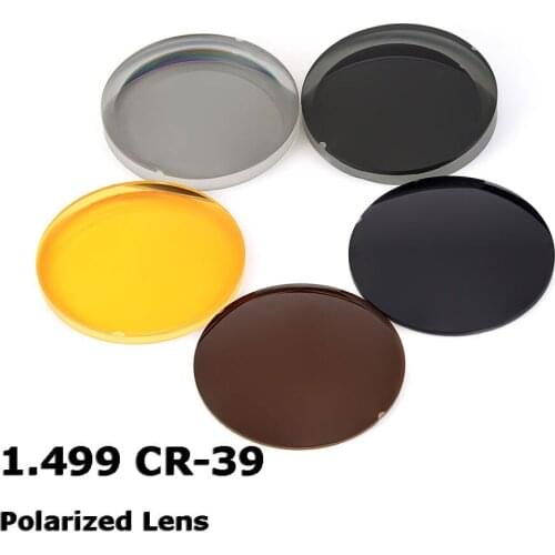 1.499 CR-39 Polarized Sunglasses Prescription Optical Lenses For Driving Fishing UV400 Anti-Glare Polarized Lenses