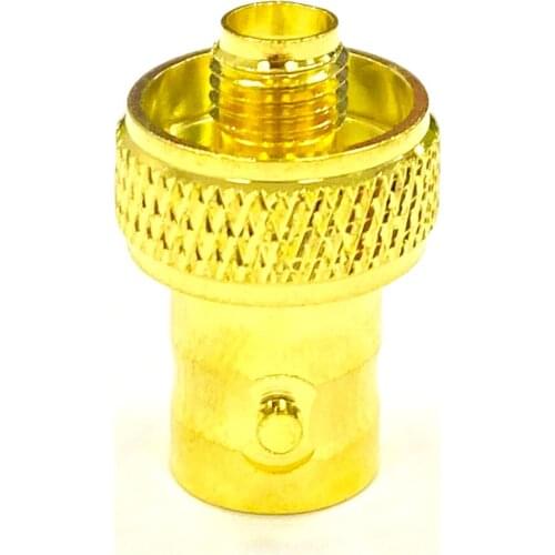 1pc BNC Female Jack to SMA Female RF Coax Modem Adapter Convertor Connector Straight Goldplated disc NEW wholesale