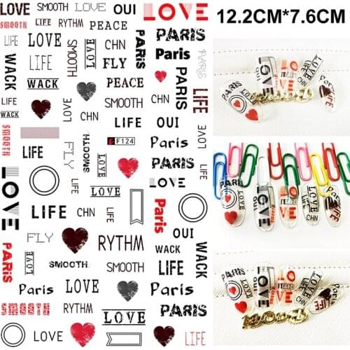 10 sheets mixed design thin adhesive nail art decorations stickers beauty acrylic manicure decals F117-126