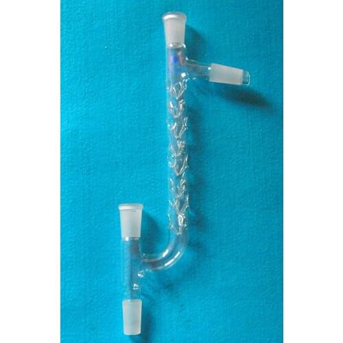 24/40,200mm,Four Way Glass Vigreux Distillation Head,Lab Chemistry Glassware