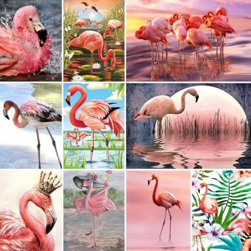 30x40x50x60x70 diamond painting 5D Full Square embroidery mosaic Cross Stitch Cute animal Swan flamingo DIY home Decoration gift