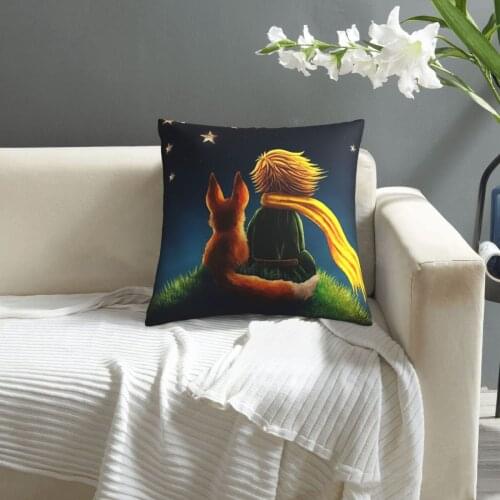 The Little Prince pattern print Cushion Cover Decorative Pillowcase Chair Seat Square Car Pillow Cover Home Living Textile