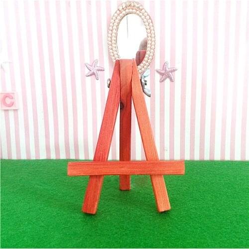 G05-X5001 children baby gift Toy 1:12 Dollhouse mini Furniture Miniature rement wooden Retro small easel 1pcs