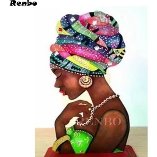 Diy 5d diamond Embroidery The Africa beauty,woman,3d Diamond painting Cross stitch kit wall art decoration 5d Diamond Mosaic set
