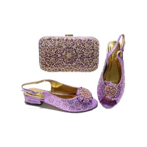 Doershow Shoes and Bag Set for Women Summer African Style italian Shoes and Bag Set for party Custom products! SGT1-12