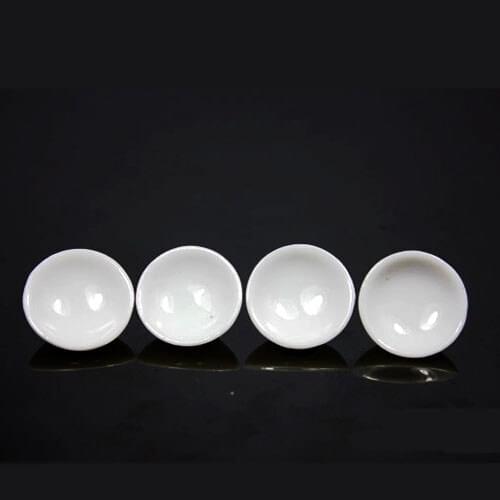 G06-X546 children baby gift Toy 1:12 Dollhouse mini Furniture Miniature rement white ceramic bowl 4pcs