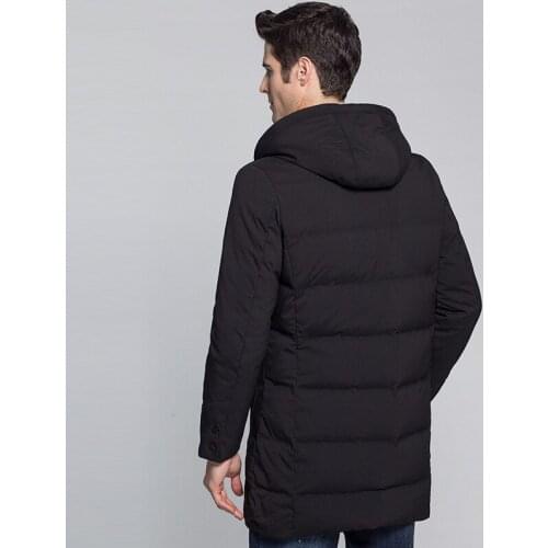 Winter Men Long Hooded Mens Jacket Thick Warm Down Coat Black Parka Male Jackets Casaco Masculino KJ562